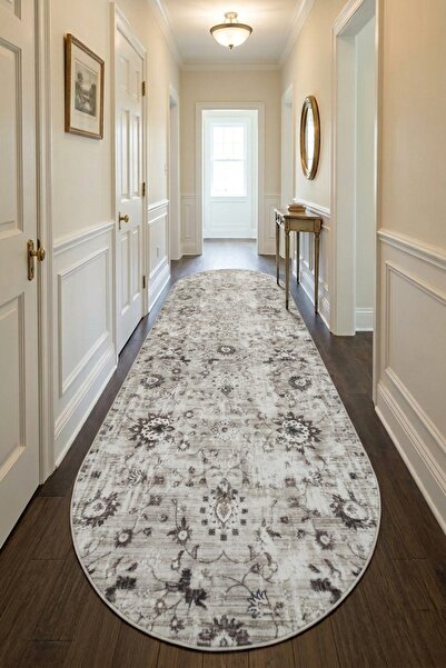 Raschel Carpet Covoraș oval premium, lavabil, rezistent la pete, model elipsă...
