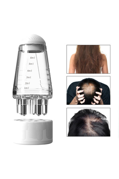 NutraBella Pieptene aplicator pentru scalp, pieptene pentru rădăcini cu lichi...
