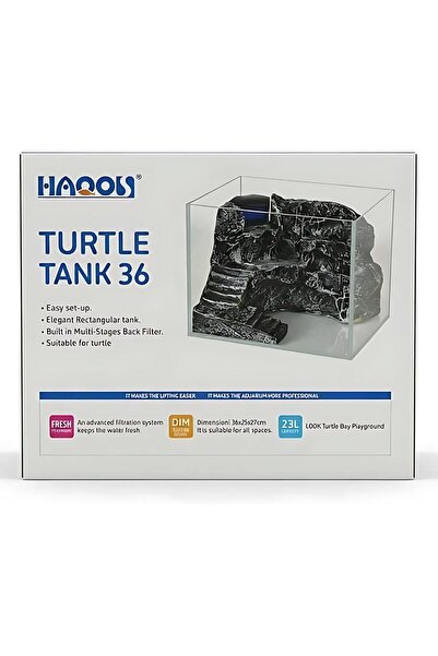 Yıldızan Bgm Shop Tank 36 Turtle Aquarium 23Lt 36X25X27Cm 414149