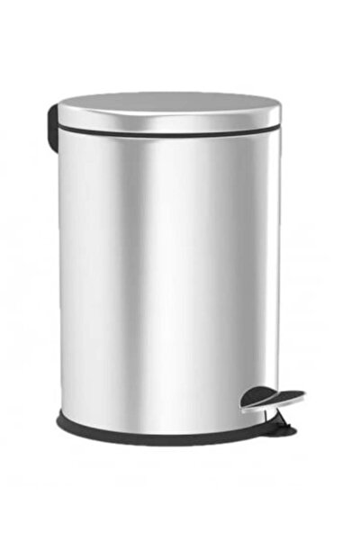 NO BRAND Stainless Steel Trash Can 5L with Pedal, Compact, Ideal for Bathroom...