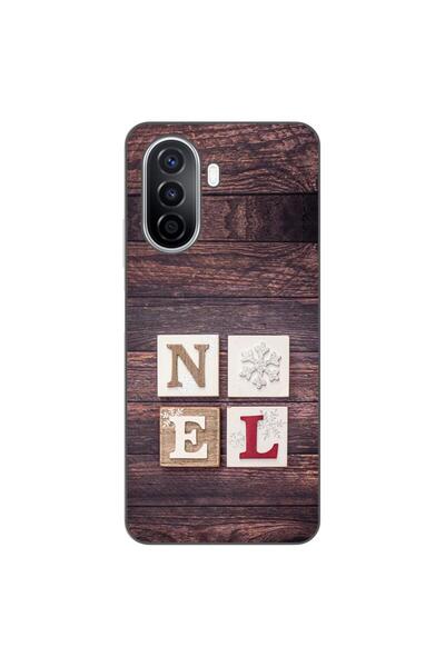 OEM Husa compatibila cu Huawei Nova Y70 Silicon Gel Tpu Model Craciun Noel Wood