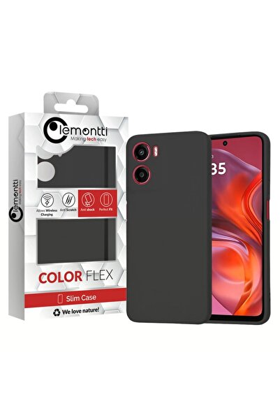 lemontti Husa Silicon Soft Slim Motorola Moto G05 / E15 Negru