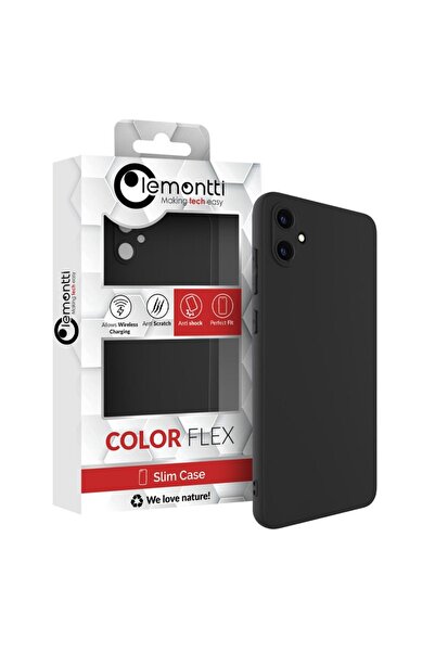 lemontti Husa Silicon Soft Slim Samsung Galaxy A05 Negru (material mat si fin...