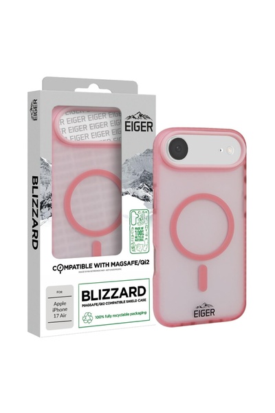 EIGER Husa Blizzard Magsafe GRS iPhone Air Roz