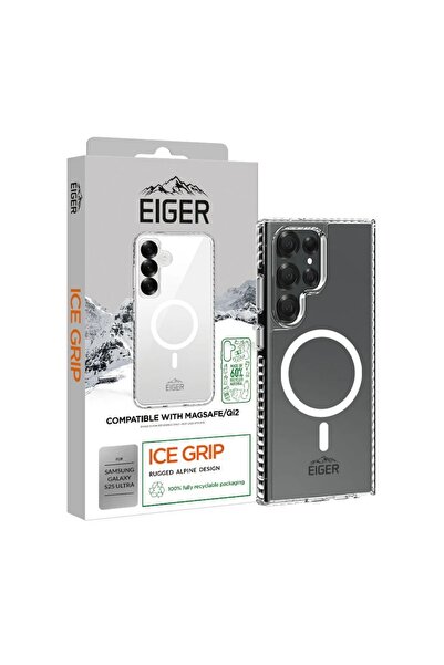 EIGER Husa Ice Grip Magsafe GRS Samsung Galaxy S25 Ultra Clear