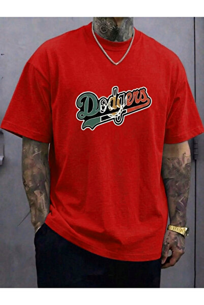 trendypassion Ανδρικό μπλουζάκι με στάμπα Dodgers