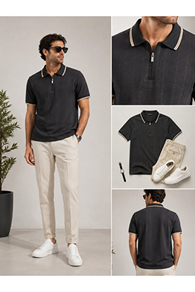 ADVANTE Adv 4912 Ferm Polo Collar T-Shirt