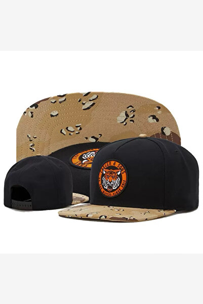 Giraffe Hip Hop Snapback Cap Şapka Mavi Unisex Erkek/Kadın (Arkası Ayarlamalı)