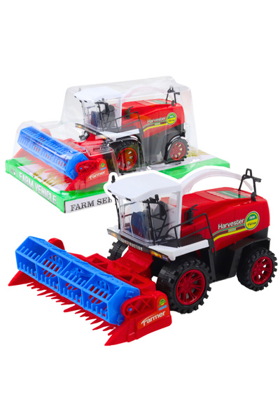 LeanToys Combină agricolă Heder, roșie