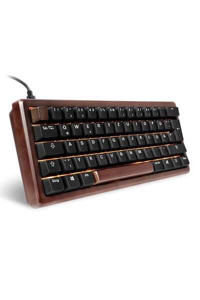 SHARKOON Gaming Tastatur Skiller SGK50S4 Gen2 Wood schwarz