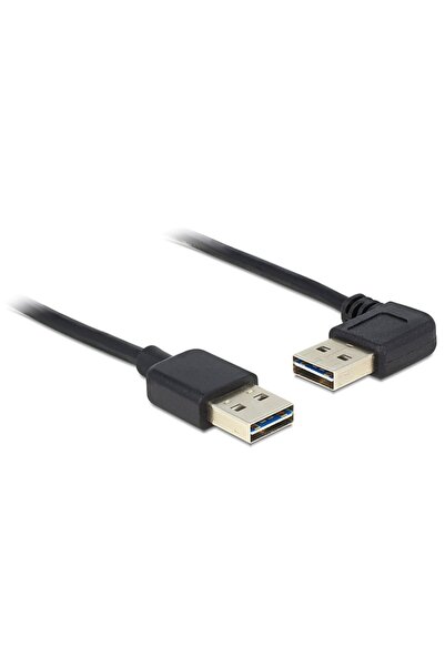 DELOCK USB Kabel A -> A St/St 1.00m 90¬∞ sw Easy USB