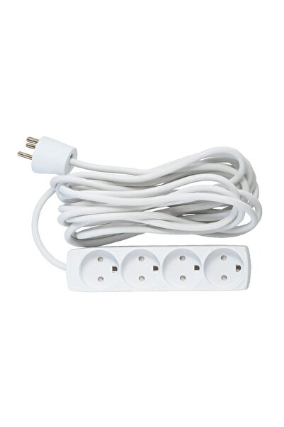 MicroConnect Prelungitor danez cu 4 prize, 5m, cu împământare, fără întrerupă...