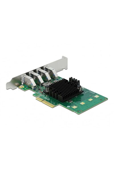 DELOCK Placă PCIe x4 la 4 x USB 3.0 extern tip A, cu patru canale