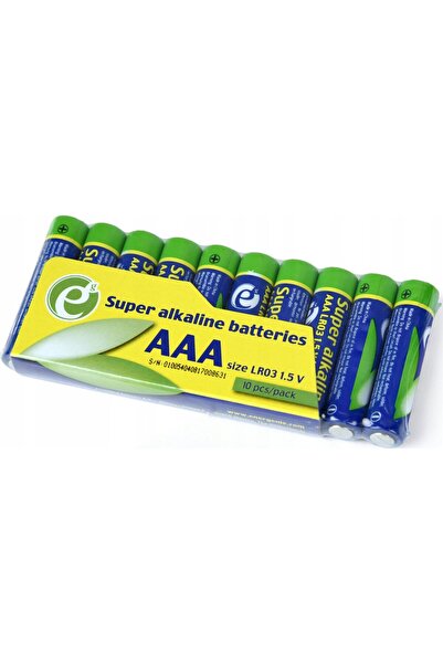 Gembird Baterie super alkaliczne AAA, 10 sztuk