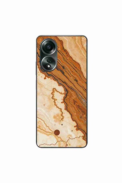 OEM Husa compatibila cu Oppo A58 4G Silicon Gel Tpu Model Caramel Marble Dream