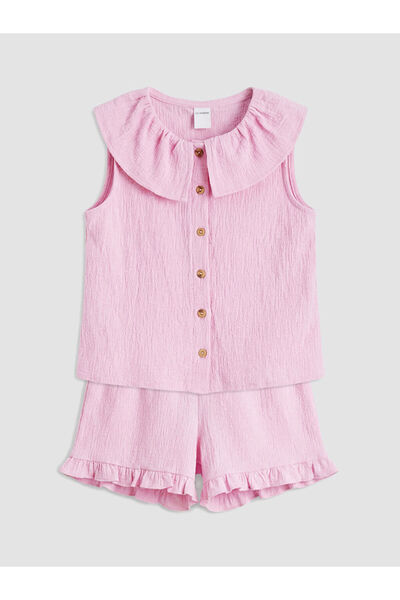 LC Waikiki Ruffled Girls' Shorts Set