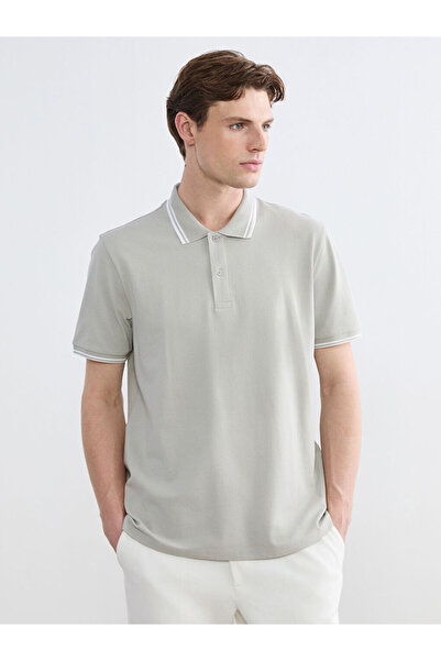 LC Waikiki RMZ GİYİM FARKİLYA Tricou pentru bărbați cu guler tip Roba Devrik,...
