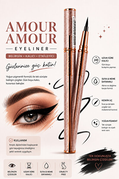 Amour Waterprof Black Eyeliner