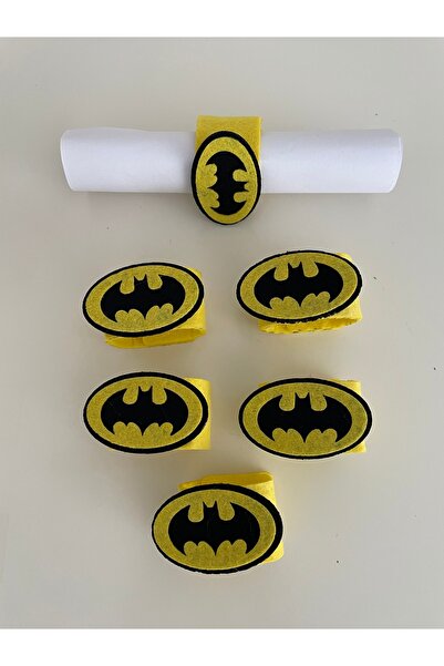 KEÇEYE DAİR NE VARSA Batman logolu keçe karne bilekliği