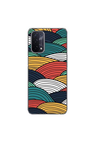 OEM Husa compatibila cu Oppo A54 5G, A74 5G Silicon Gel Tpu Model Abstract St...