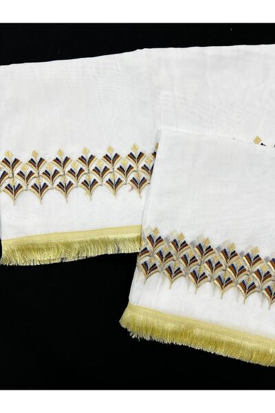 Difaf Men's Sudanese Turban and Scarf Set: First-Class Quality