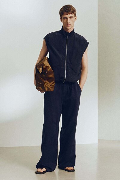 H&M Loose Fit Linen-blend trousers