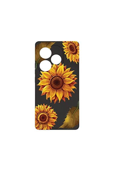 bestcase ¬Æ Husa Premium Silicon, Compatibila Cu Realme GT 6, Sun Flower, SLI...
