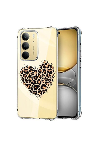 bestcase Θήκη για Realme C75, Αντικραδασμική 1.5MM, Καρδιά Λεοπάρδαλης, Προστ...