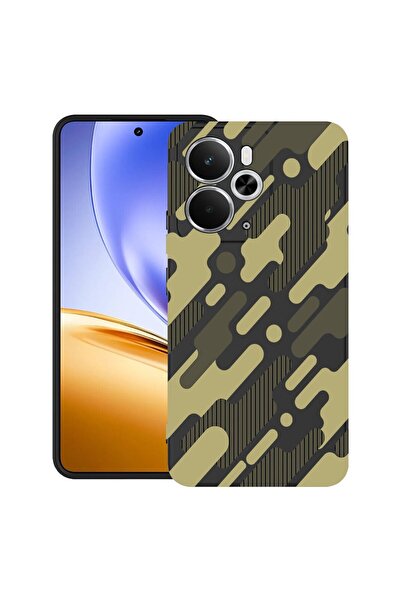 bestcase Θήκη TPU Υπέρλεπτη Συμβατή με Realme 14 5G, με Πράσινο Σχέδιο Παραλλ...