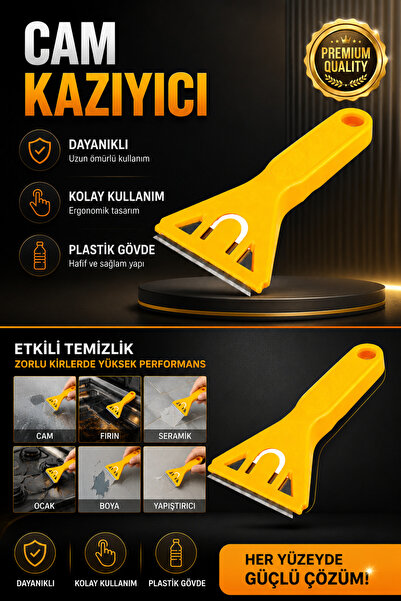 Kursan Yapı Cam Leke Kazıyıcı, Ocak Cam Mermer Seramik Kazıma Temizleme, Her Yüzeyde Kullanılabilir