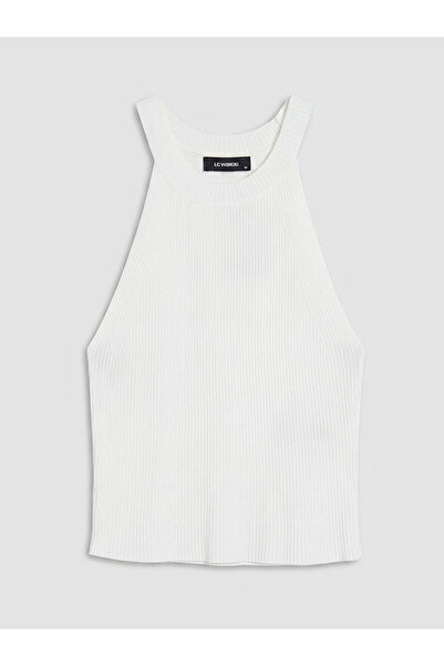 LC Waikiki Trendlucky women's halter neck knit tank top