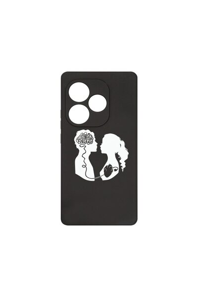 bestcase Θήκη Premium Σιλικόνης, Συμβατή με Realme GT 6, Love With Brain, Λεπ...