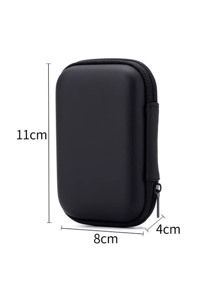 Choice4 Black Multi-functional Zipper Pouch for USB Cable & U Disk - Protecti...