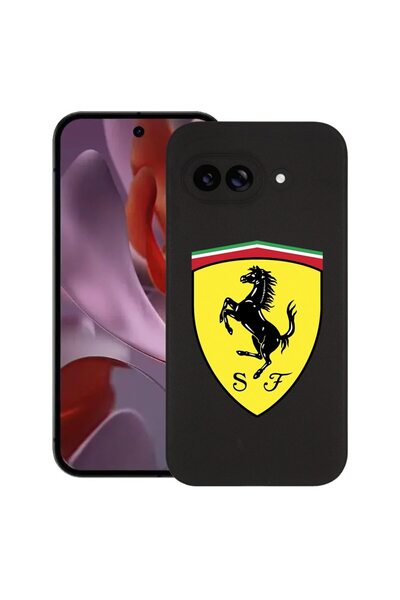 bestcase Калъф за Google Pixel 9a, Ferrari, Тънък силиконов 0.8ММ, Удароустой...