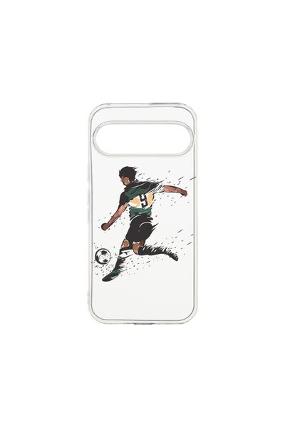 bestcase ¬Æ Husa Clear Silicon 2MM, Compatibila Cu Google Pixel 9 Pro, Footba...