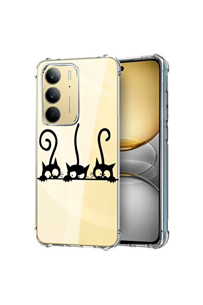 bestcase ¬Æ Husa pentru Realme 14x 5G, Anti Shock 1.5MM, Cats, Protectie came...