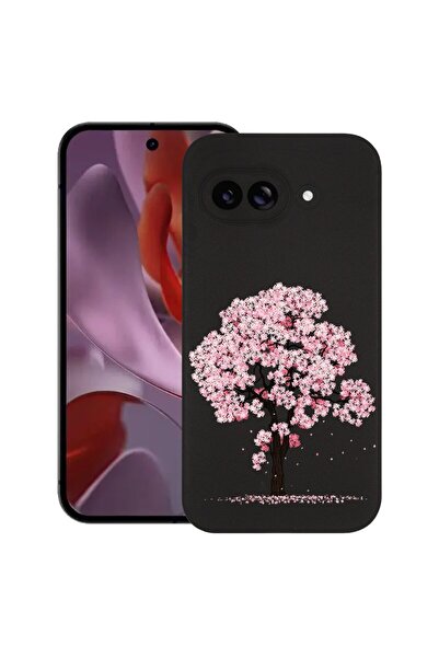 bestcase Калъф за Google Pixel 9a, Дървета с черешов цвят, Тънък силиконов 0....