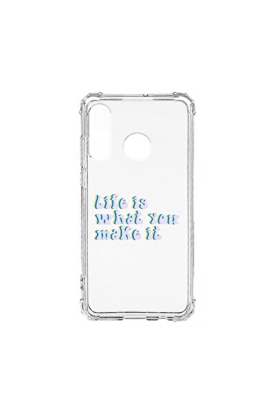 bestcase Husă Antișoc din Silicon Compatibilă cu Huawei P30 Lite, Viața este ...