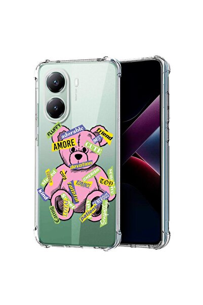 bestcase Съвместим калъф за Poco X7 Pro 5G, Удароустойчив 1.5ММ, Мечешка защи...