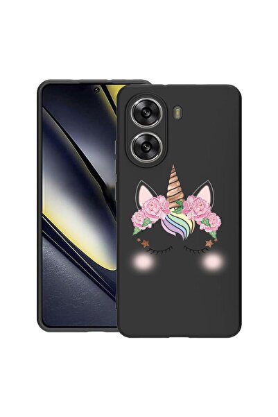bestcase Калъф за Poco X7 Pro 5G, Еднорог, Тънък силиконов 0.8ММ, Удароустойч...