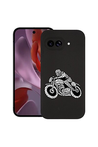 bestcase Калъф за Google Pixel 9a, Калиграфия Мото Спорт, Тънък силиконов 0.8...