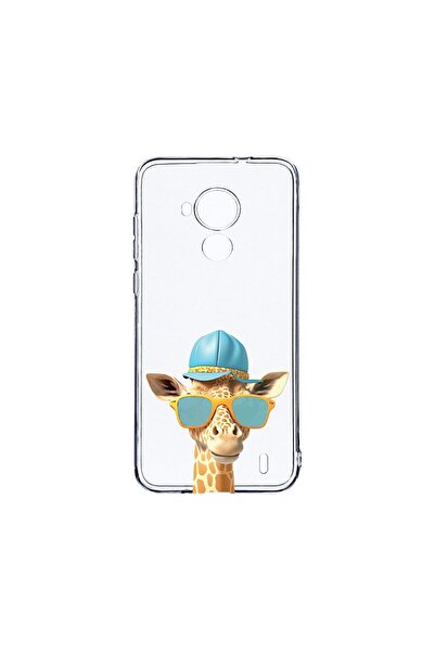 bestcase Διαφανής Θήκη Σιλικόνης 2MM, Συμβατή με Nokia C30, Κουλ Καμηλοπάρδαλ...
