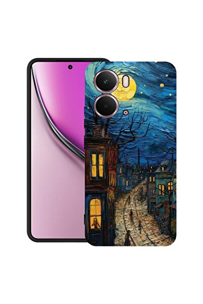 bestcase Θήκη για Realme P3 με σχέδιο Βαν Γκογκ  "Πόληστη Ζωή ", TPU Ματ Εξαι...