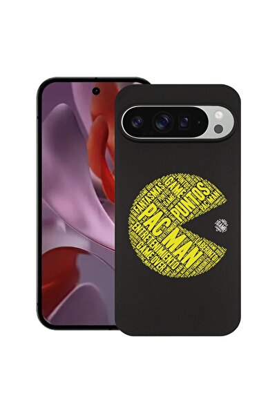 bestcase Husă pentru Google Pixel 9 Pro XL, Calligraphy PacMan, Silicon subți...