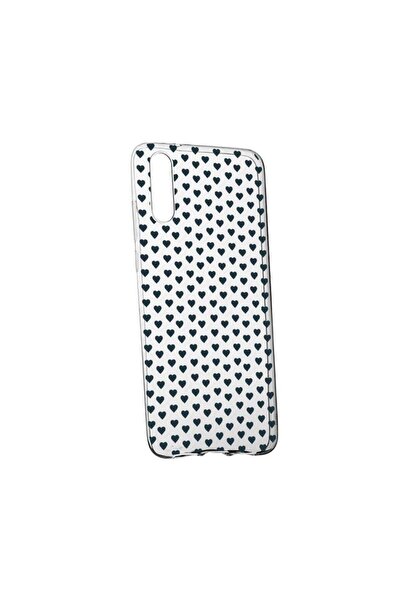 bestcase Husa Silicon, Transparent, Slim, Little Hearths, Huawei P20 Plus