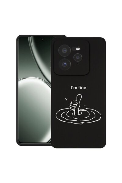 bestcase Калъф за Realme GT 7 Pro с дизайн  "I'm Fine ", TPU матов ултра тънъ...