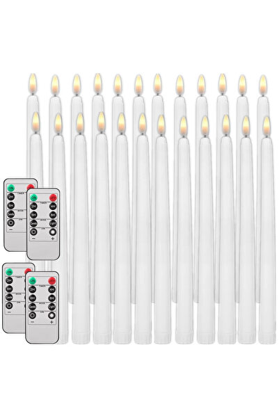 Choice7 24PCS Flameless Taper Candles with Remote Battery Operated Flickering...