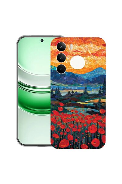 bestcase ¬Æ Husa Clear Silicon pentru Realme C71, Poppies in Sunset, 2041144 ...