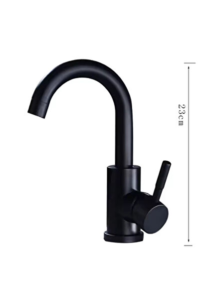 Choice Black A 304 Stainless Bathroom Basin Faucet Steel Hot Cold Wash Mixer ...