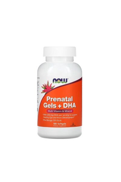 Now Foods Prenatal Gels + DHA 180 capsule moi -
